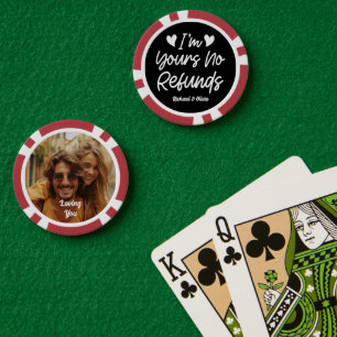 Lot De Jeton De Poker Je suis à vous Aucun remboursement Valentines Day