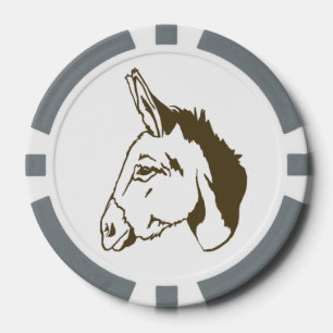Lot De Jeton De Poker jeu de puces brun de tisonnier d'âne !