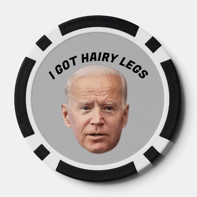 LOT DE JETON DE POKER JOE BIDEN FUNNY POKER CHIPS (Verso)
