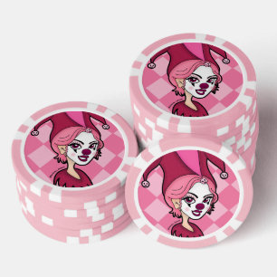 Lot De Jeton De Poker Joker rose