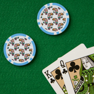 Lot De Jeton De Poker joli cadeau d'animal oiseau toucan tropical pour l