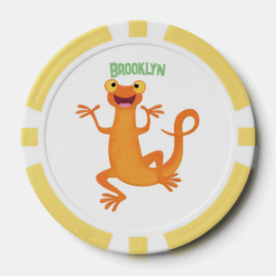 Lot De Jeton De Poker Joli triton orangé joyeux