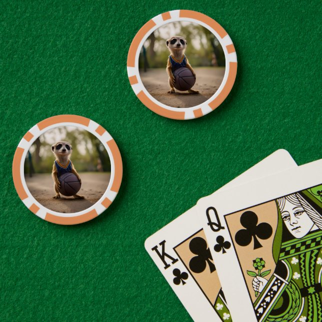 Lot De Jeton De Poker Joueur de basket-ball junior suricate, (Table de poker (double))