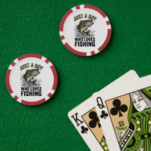 Lot De Jeton De Poker Juste un garçon qui aime la pêche au bar