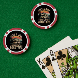 Lot De Jeton De Poker Juste Une Fille Qui Aime Les Voyages En Voiture
