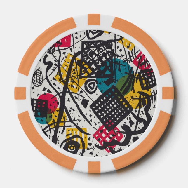 Lot De Jeton De Poker Kandinsky Small Worlds V Classic Abstrait (Recto)