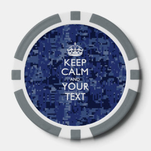 Lot De Jeton De Poker KEEP CALM personnalisé et votre texte
