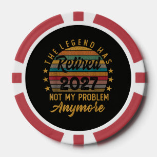 Lot De Jeton De Poker La légende a pris sa retraite 2027 Ce n'est plus m
