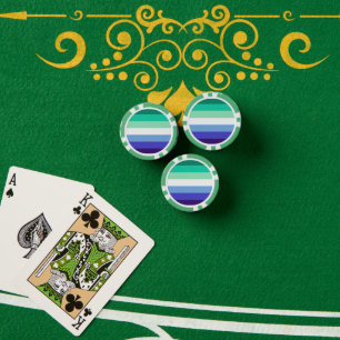 Lot De Jeton De Poker La palette de drapeau des hommes gays trans-inclus