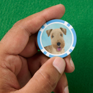 Lot De Jeton De Poker Lakeland Terrier Peinture - Cute Original Chien Ar