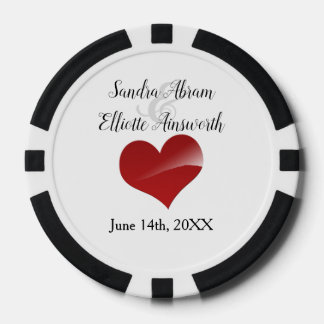 Lot De Jeton De Poker Las Vegas | Casino Mariage Red Hearts