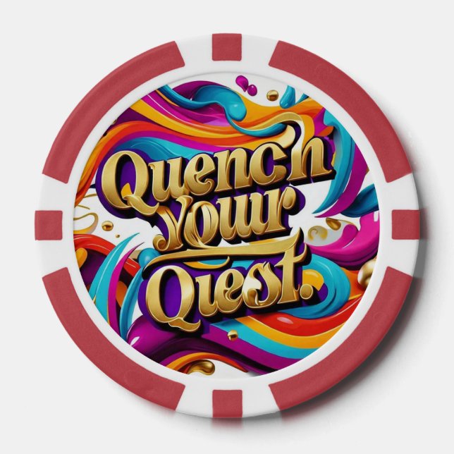 Lot De Jeton De Poker "L'aventure vous attend" (Recto)