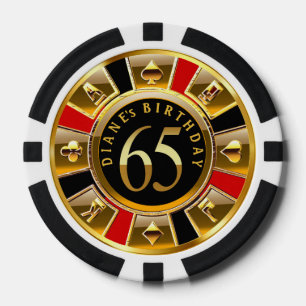 Lot De Jeton De Poker Le 65e anniversaire de Diane