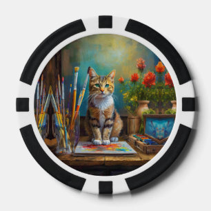 Lot De Jeton De Poker Le Chat Artistique