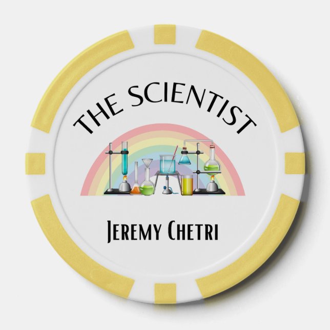 Lot De Jeton De Poker Le scientifique (Recto)