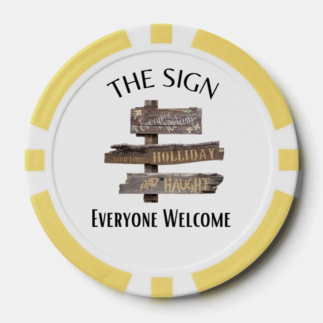 Lot De Jeton De Poker Le signe (Recto)