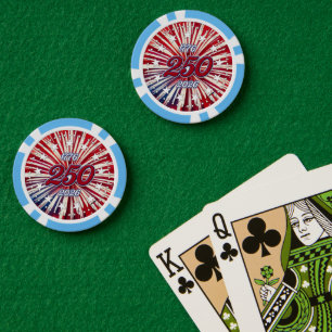 Lot De Jeton De Poker Les 250 ans d'Amérique 1776-2026 Feux d'artifice R