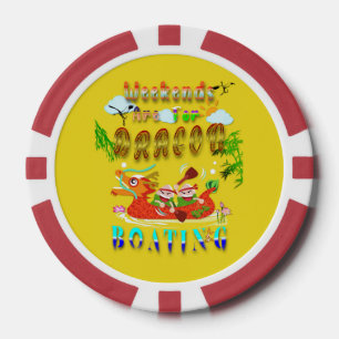 Lot De Jeton De Poker Les Week-ends Sont Pour Bateau Dragon