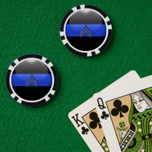 Lot De Jeton De Poker Ligne Bleue fine personnalisée