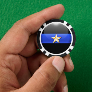 Lot De Jeton De Poker Ligne Bleue fine personnalisée