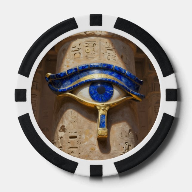 Lot De Jeton De Poker L'Œil égyptien (Recto)