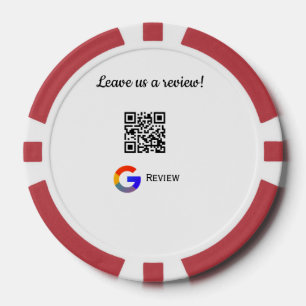 Lot De Jeton De Poker logo de l'entreprise de revue Google Scan QR revie