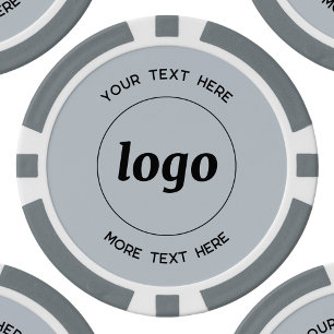 Lot De Jeton De Poker Logo et texte Entreprise Promotion Poudre Bleue