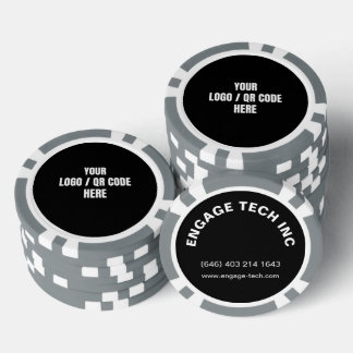 Lot De Jeton De Poker Logo photo personnalisée Marque Code QR