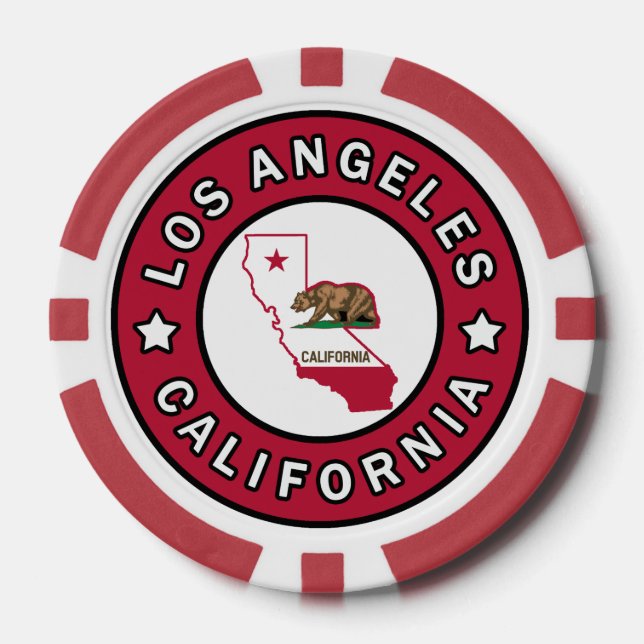 Lot De Jeton De Poker Los Angeles Californie (Recto)