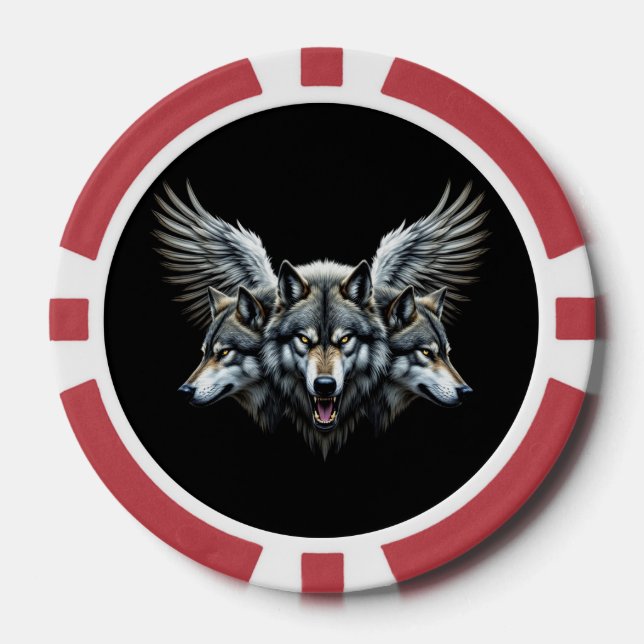 Lot De Jeton De Poker Loups gardiens (Recto)