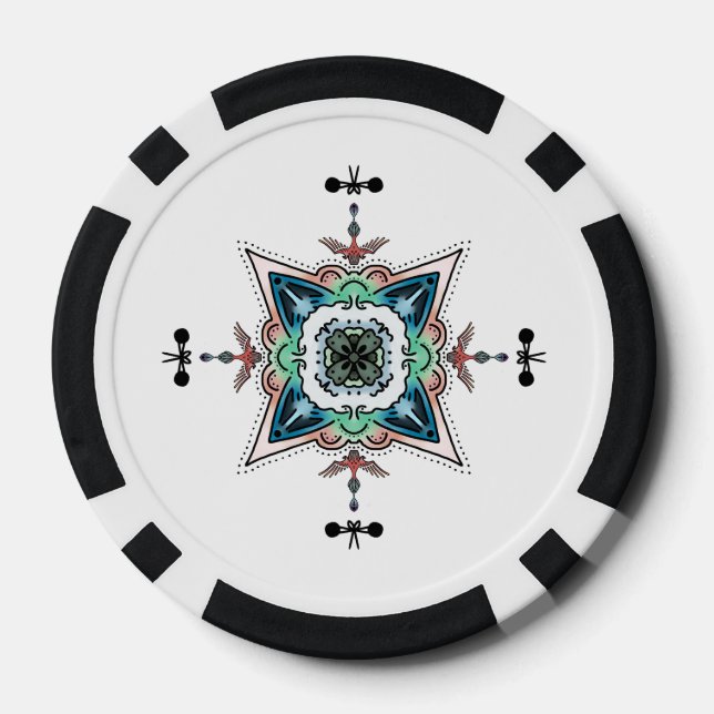 Lot De Jeton De Poker Lucky (Verso)