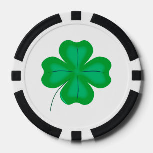 Lot De Jeton De Poker Lucky Four Leaf Shamrock
