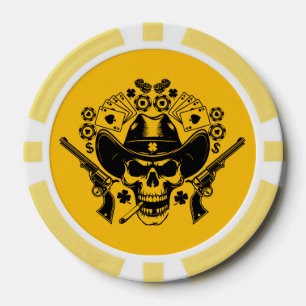 Lot De Jeton De Poker Lucky Poker Skull