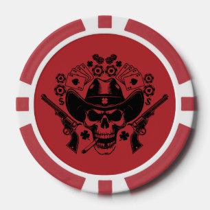 Lot De Jeton De Poker Lucky Poker Skull