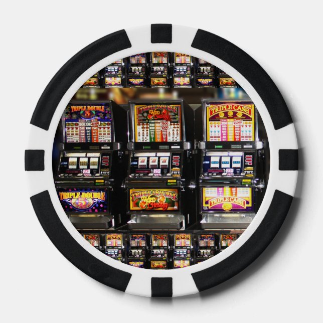 Lot De Jeton De Poker Machines de rêve - Machines à sous Lucky (Recto)