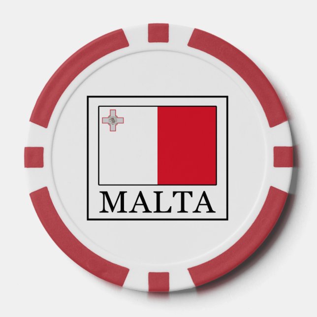 Lot De Jeton De Poker Malte (Recto)