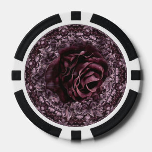 Lot De Jeton De Poker Mandala de rose 