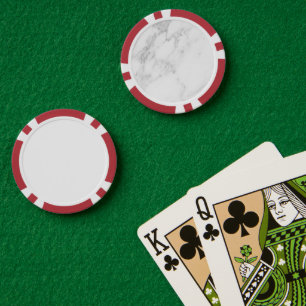 Lot De Jeton De Poker Marbre Blanc