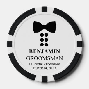 Lot De Jeton De Poker Mariage B&W personnalisé