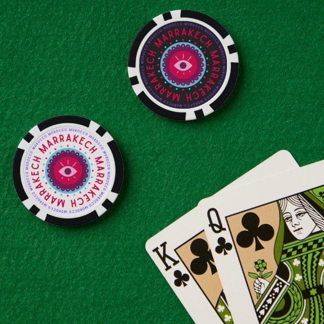 Lot De Jeton De Poker Marrakech Eyes (Table de poker (double))