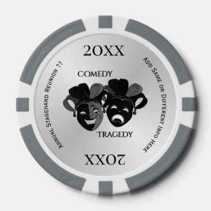 Lot De Jeton De Poker Masques de théâtre comique et de tragédie