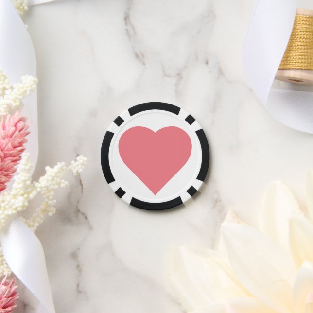 Lot De Jeton De Poker Mélange cardiaque (Mariage)