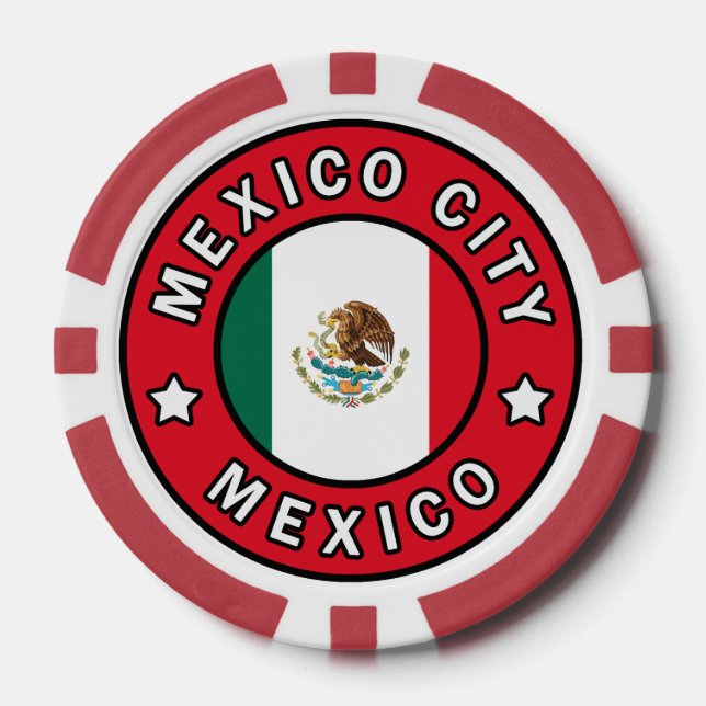 Lot De Jeton De Poker Mexico City Mexico (Recto)