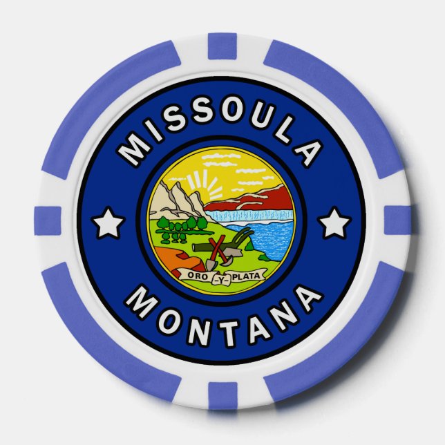Lot De Jeton De Poker Missoula Montana (Recto)