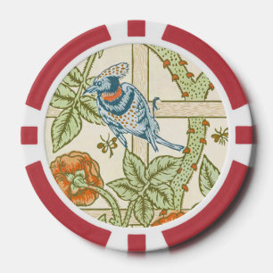 Lot De Jeton De Poker Modèle sans couture de treillis de William Morris