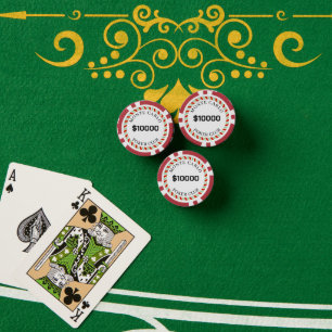 Lot De Jeton De Poker Monte Carlo lisse à marque personnalisée 10000 $ 1