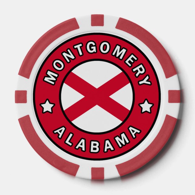 Lot De Jeton De Poker Montgomery Alabama (Recto)