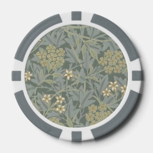 Lot De Jeton De Poker Morris Vine & Jasmine Jardin Fleur Classique