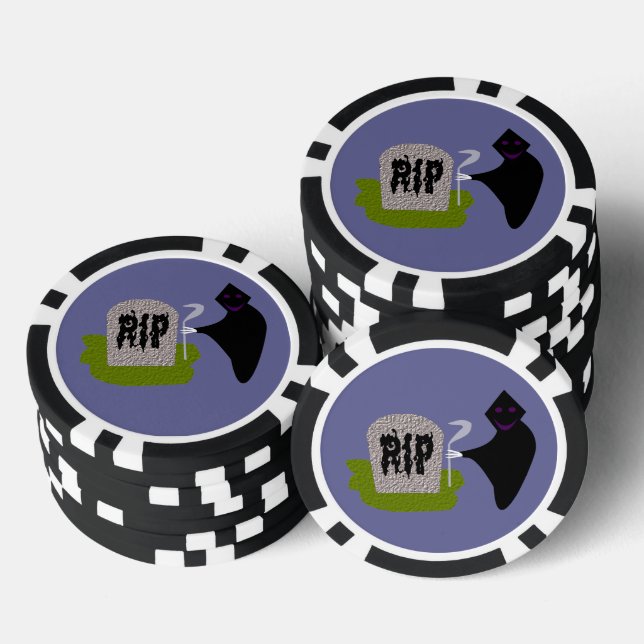 Lot De Jeton De Poker Mort dans le cimetière Halloween (Empiler)