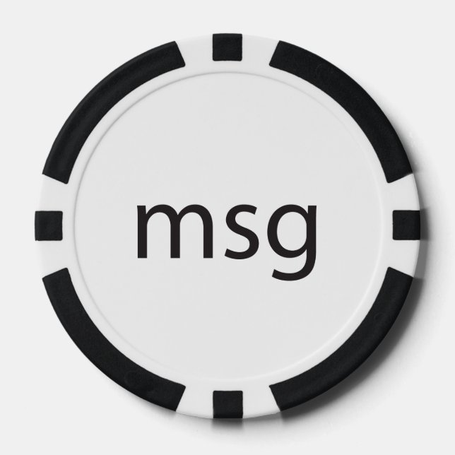 Lot De Jeton De Poker msg (Recto)